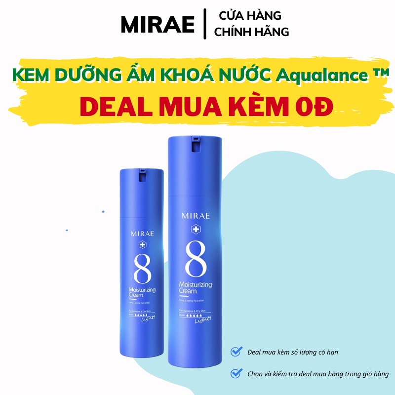 Kem dưỡng ẩm khóa nước MIRAE nâng cấp dưỡng ẩm cho làn da khô nhạy cảm với công nghệ khóa nước Aqualance 100ml/lọ