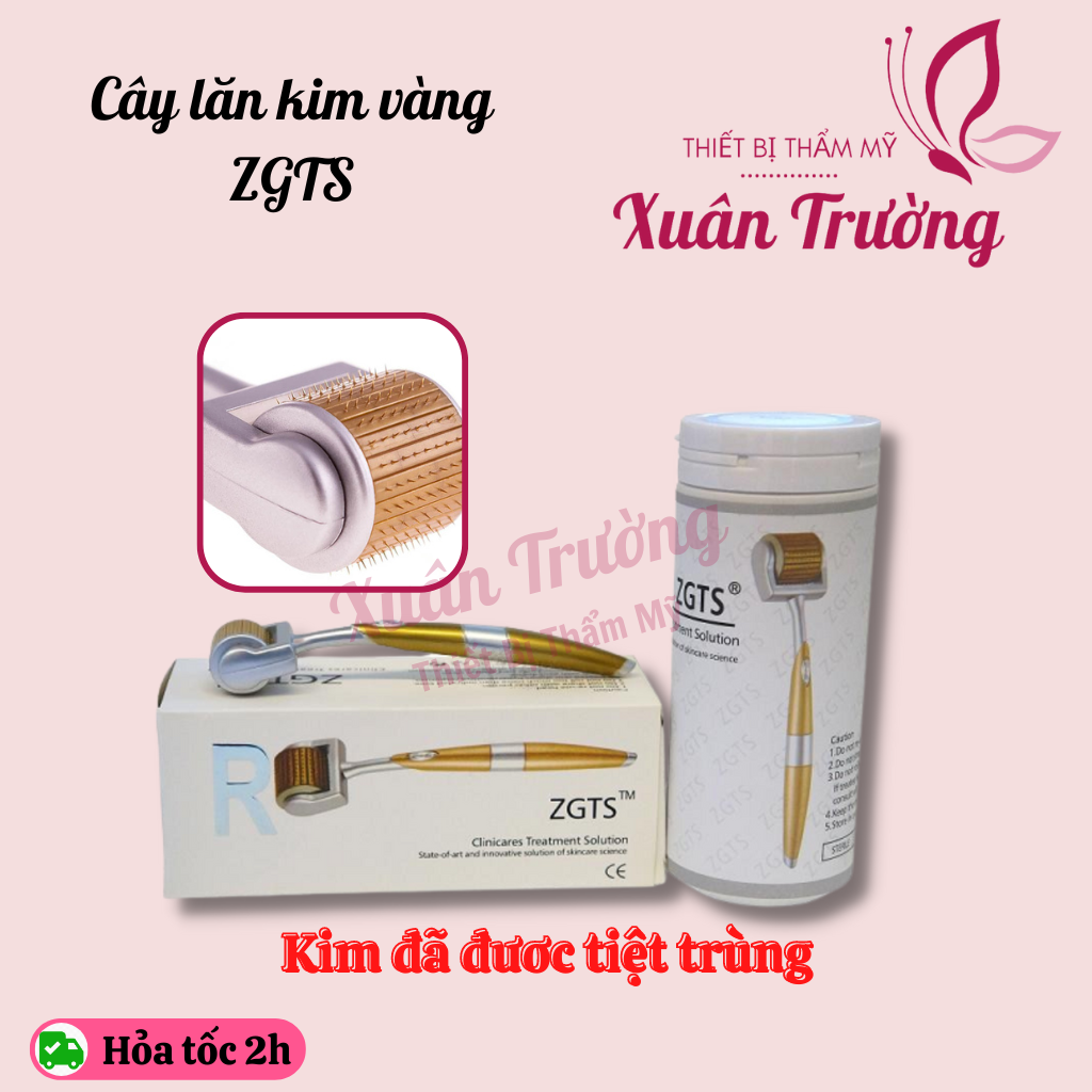 Kim lăn tay ZGTS Vàng đủ size cho spa