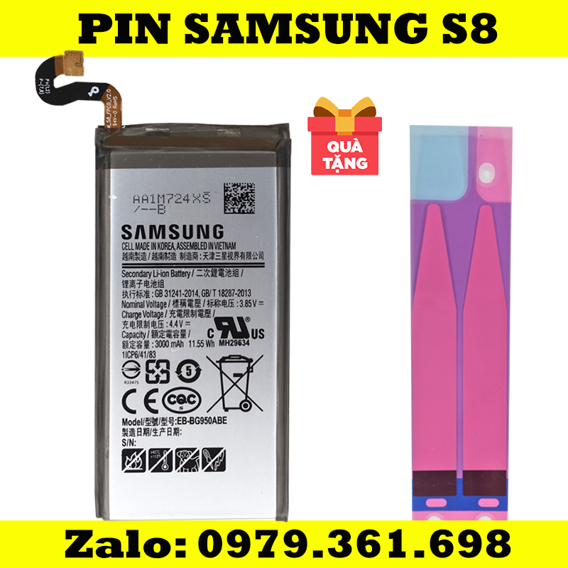 Pin samsung s8 - hàng new