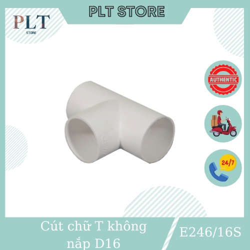 Co , cút chữ t không nắp d16 sino e246/16s
