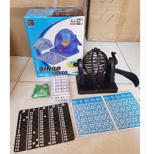 [HCM]BỘ ĐỒ CHƠI LỒNG QUAY LÔ TÔ 75 SỐ BINGO