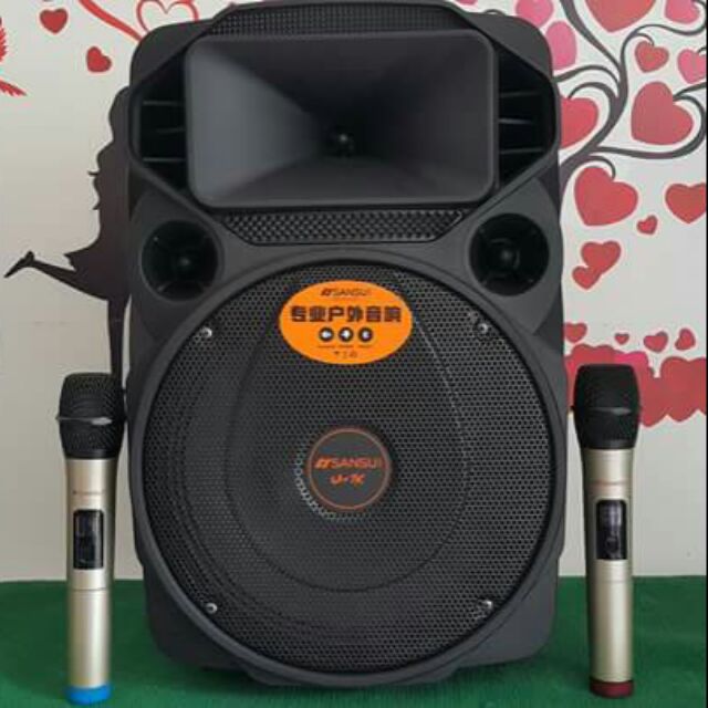 [HCM]LOA KÉO DI ĐỘNG SANSUI SA12-66 [mẫu mới] - A1266 Micro Kim Loại Mới Hát hay Hơn