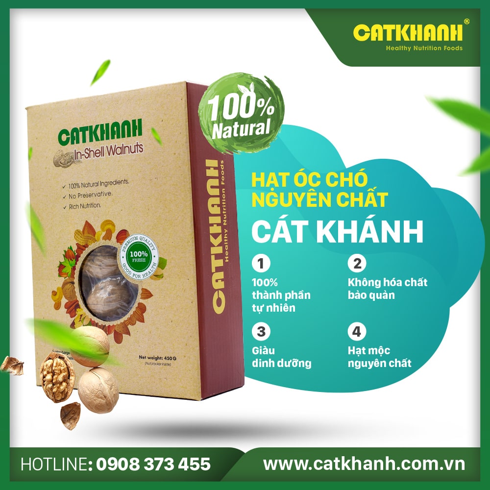 Quả óc chó Cát Khánh 450g