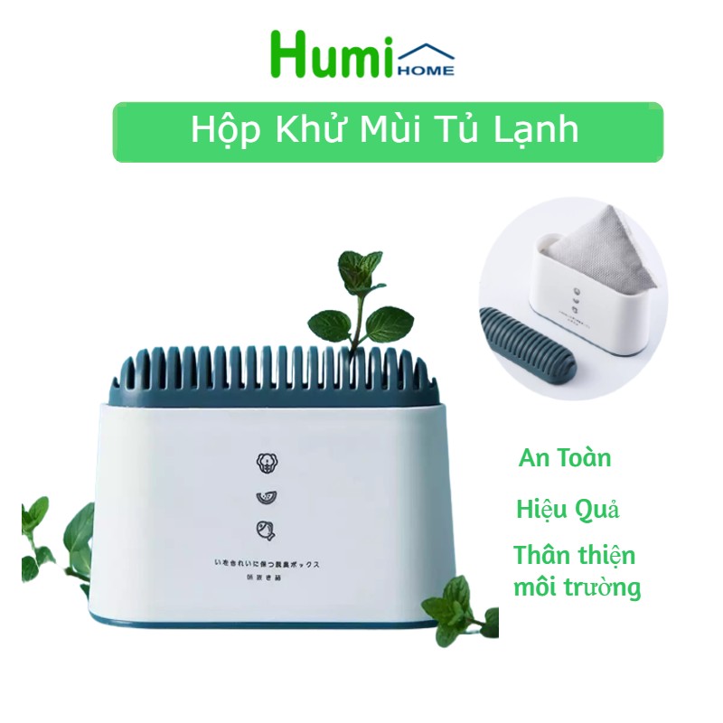 Hộp khử mùi tủ lạnh than tre hoạt tính kháng khuẩn, khử mùi hôi tanh trong tủ lạnh.