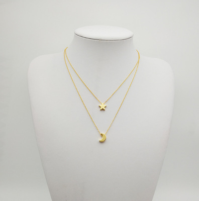 [Sẵn] Dây chuyền set 2 dây mặt trăng và sao, dây chuyền nữYuki Accessories and More