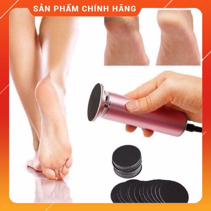 Máy chà gót chân cao cấp thế hệ mới hàng chuẩn tặng 60 miếng nhám