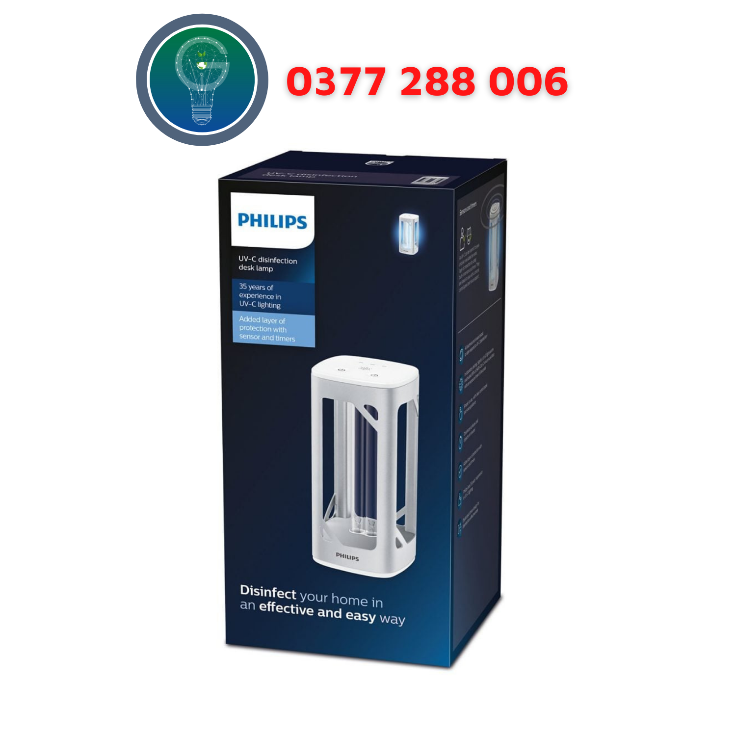 Đèn bàn khử trùng Philips UV-C