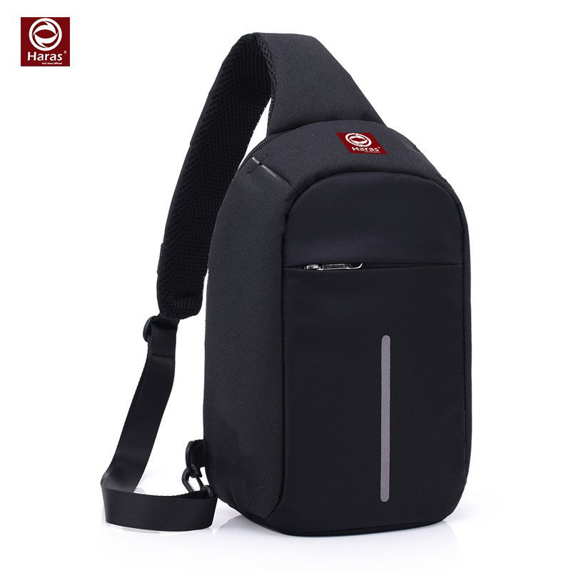 Túi đeo chéo unisex hàn quốc màu xám haras