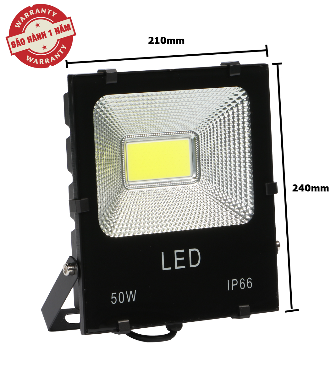 Đèn pha led 50w 100w 150w 200w 220v cob 5054 ánh sáng trắng ánh sáng vàng