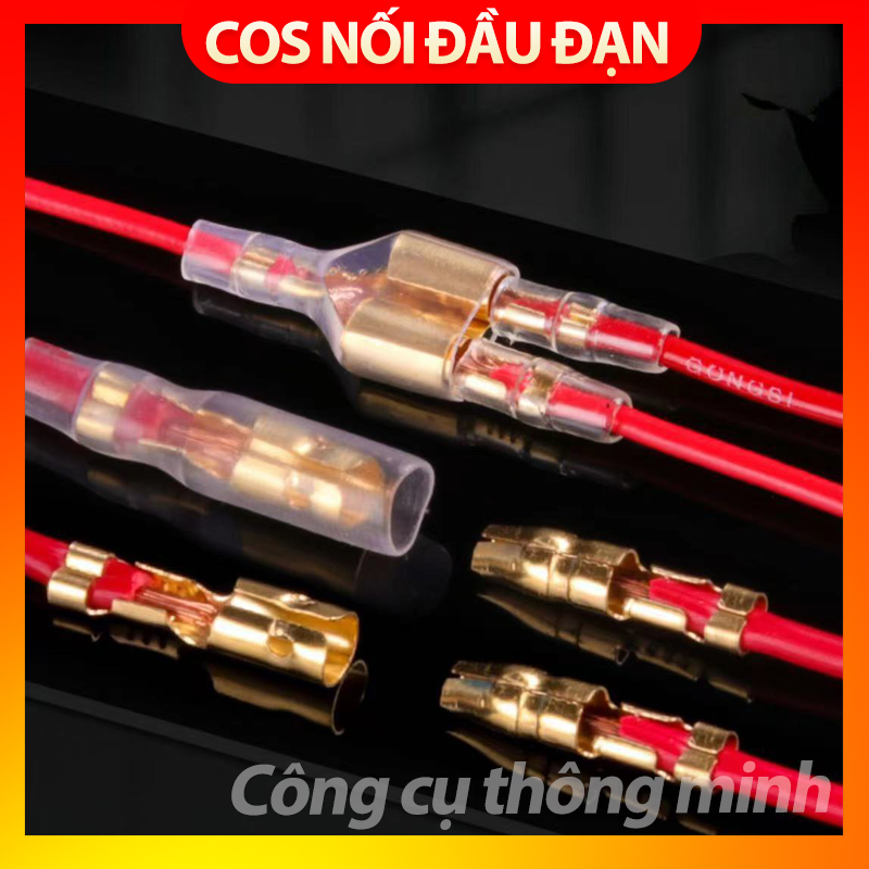  Cos đầu đạn nối dây 3.5 4.0 dùng cho dây 0.5-1.5mm2 