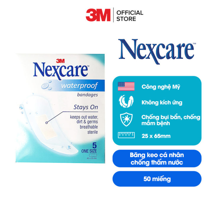 Băng keo cá nhân 3M chống thấm nước Nexcare