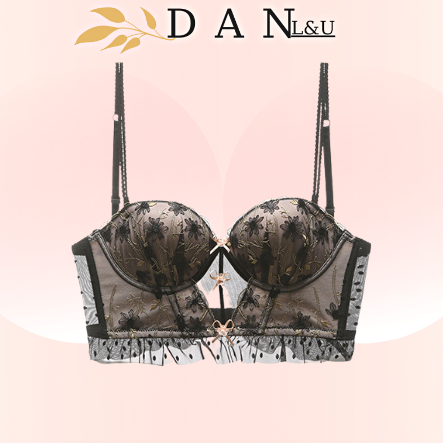 Áo bra chất liệu ren cao cấp kiểu dáng vintage dan l&u 0199