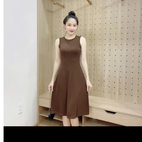 đầm sát nách dáng ngắn xòe nhẹ, đi biển, dạ hội - LST40