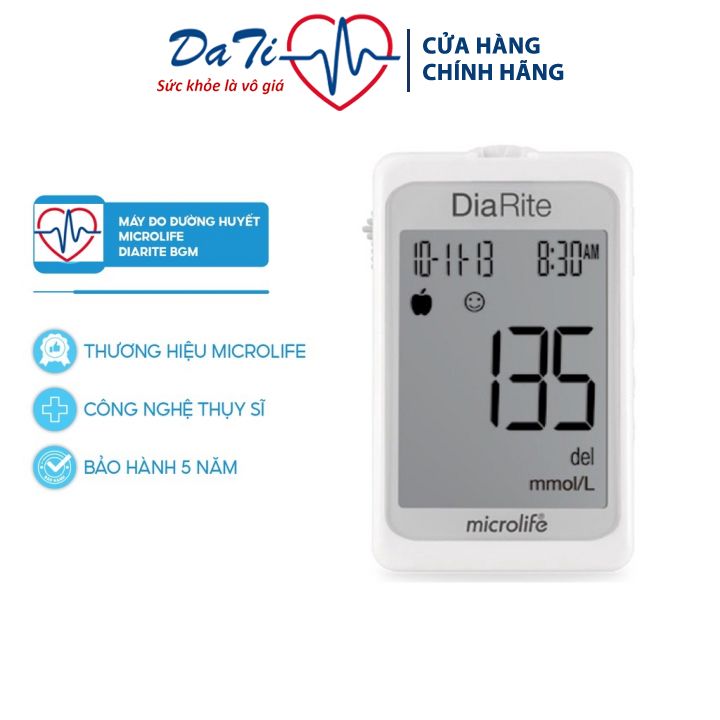 Máy đo đường huyết microlife diarite bgm - dati_medical