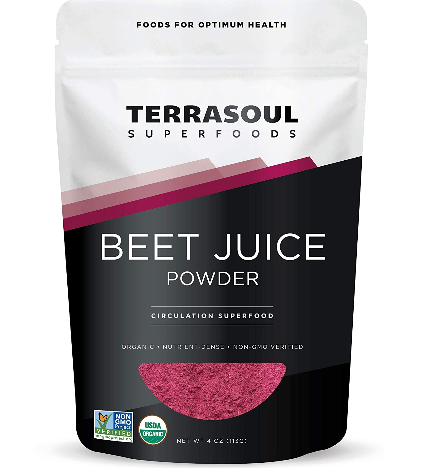 HCMBột nước ép củ dền hữu cơBeet juice powder - Terrasoul Superfoods - 113g