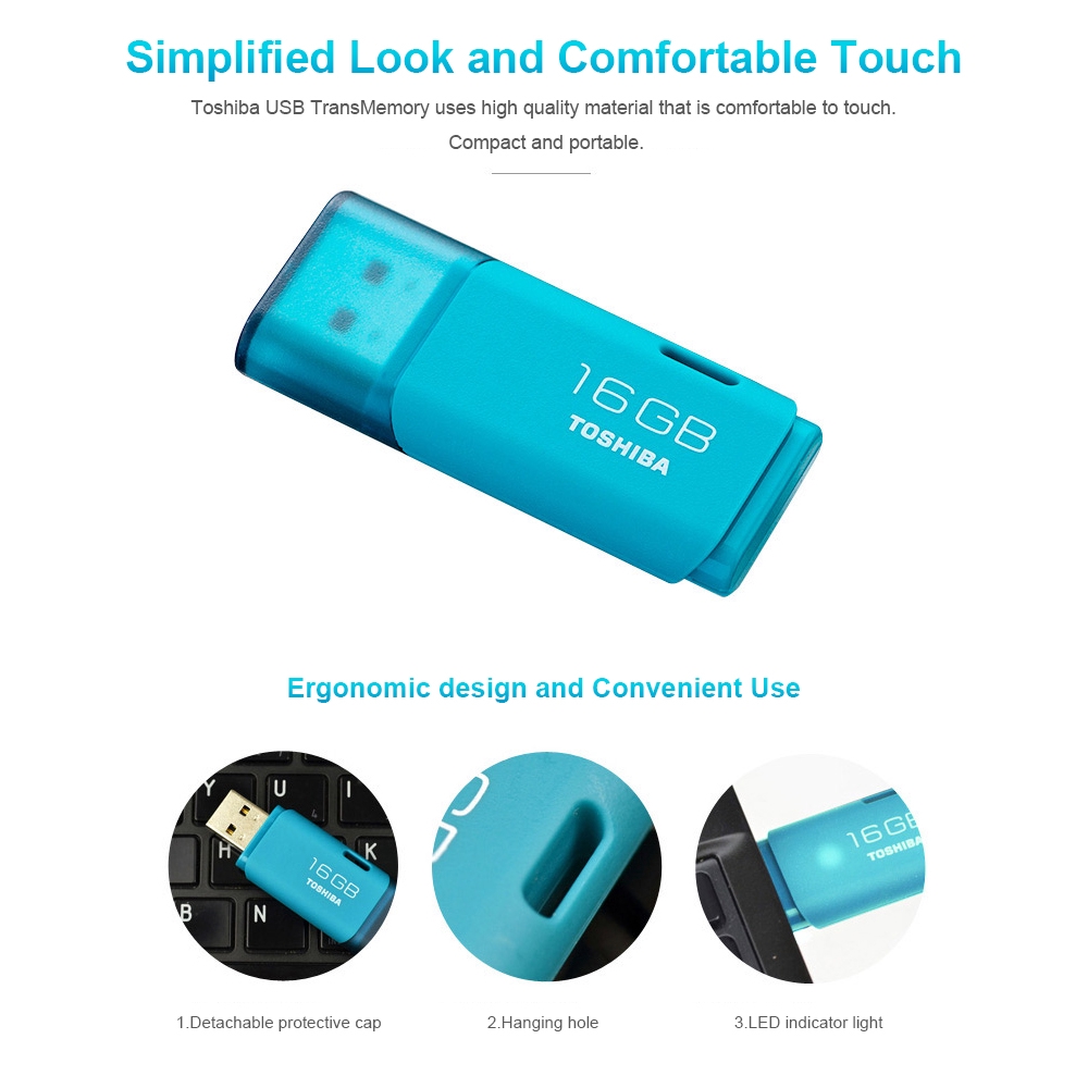 Toshiba u202 16gb usb 2.0 pendrive fullbox bh 3 tháng