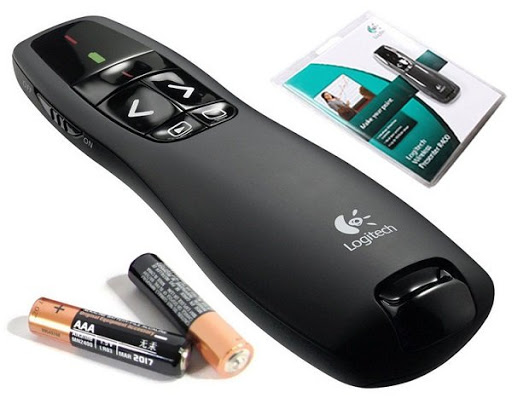 [HCM]Bút Trình Chiếu Giảng Dạy Bút Trình Chiếu Slide Logitech R400 (Logitech Professional Presenter R400) Bút Trình Chiếu Logitech R400 Bộ Điều Khiển Laser Nhỏ Gọn Hiện Đại Đa Chức Năng Lật Trang Lên Xuống Phạm Vi Hoạt Động 15m.