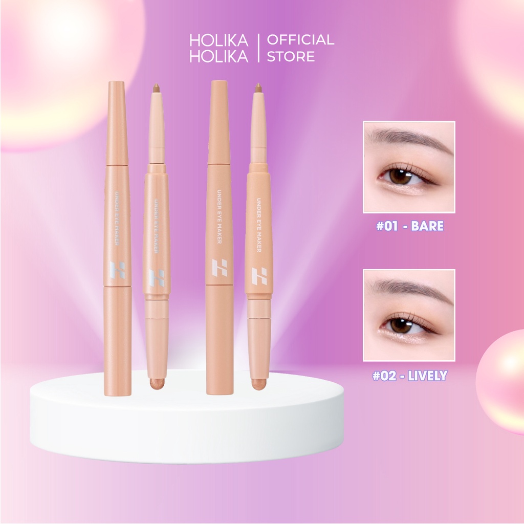 Nhũ Tạo Bọng Mắt Hàn Quốc Holika Holika Chất Nhũ Lấp Lánh Bám Màu Tốt Chống Thấm Nước Màu Sắc Tươi Trẻ 1.6g