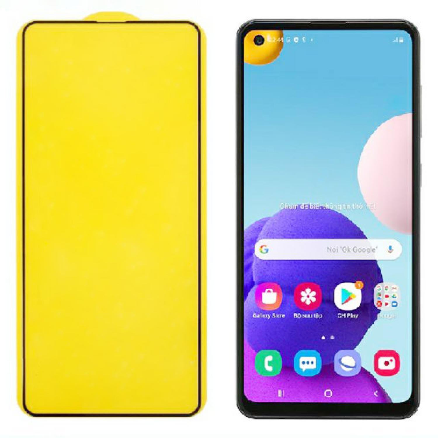 Kính cường lực samsung a21s kính full màn hình