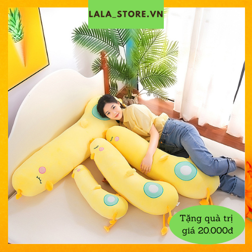 Thú Gấu Nhồi Bông Gối ôm gà vàng size 50cm chất liệu vải co giãn 4 chiều Hàn Quốc siêu kute dễ thương