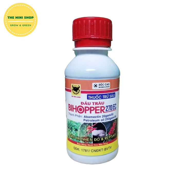 Thuốc trừ sâu BIHOPPER 270EC Đầu Trâu trừ nhện đỏ, rệp sáp 100ml