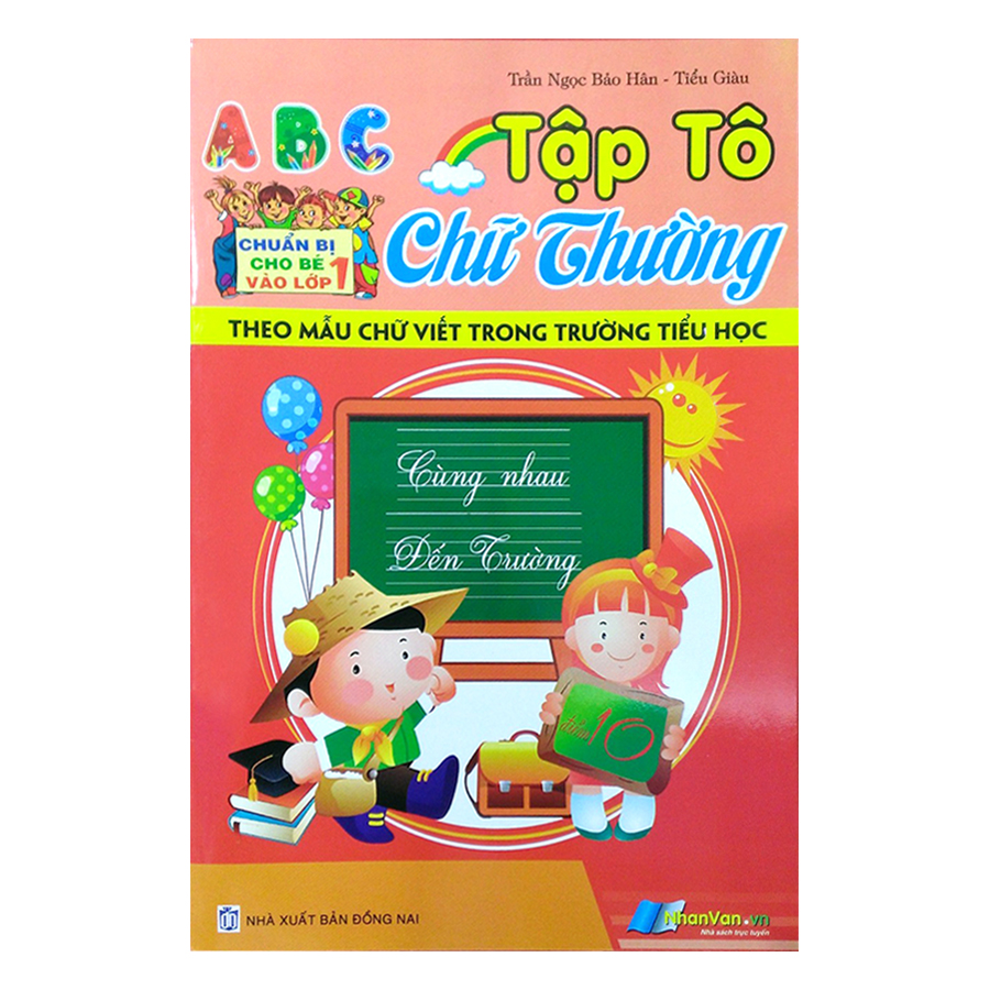 Tập tô chữ thường - chữ số cho bé 4-5 tuổi