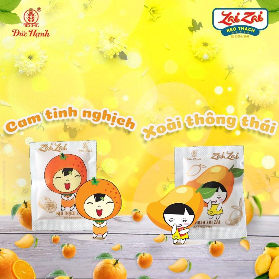 1 gói thạch hoa quả zai zai