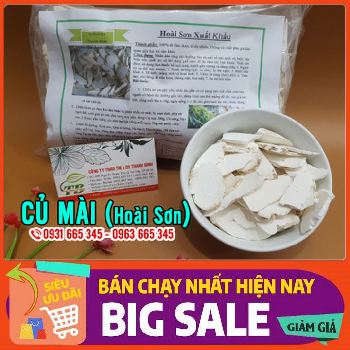 Hoài Sơn Loại 1 Khô 100g Loại Xuất Khẩu - Dược Liệu Thanh Bình