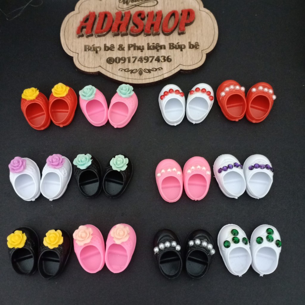 Giày Búp Bê Baboliy 16cm Gắn Hoa Đính Đá siêu xinh Sunny Dolls