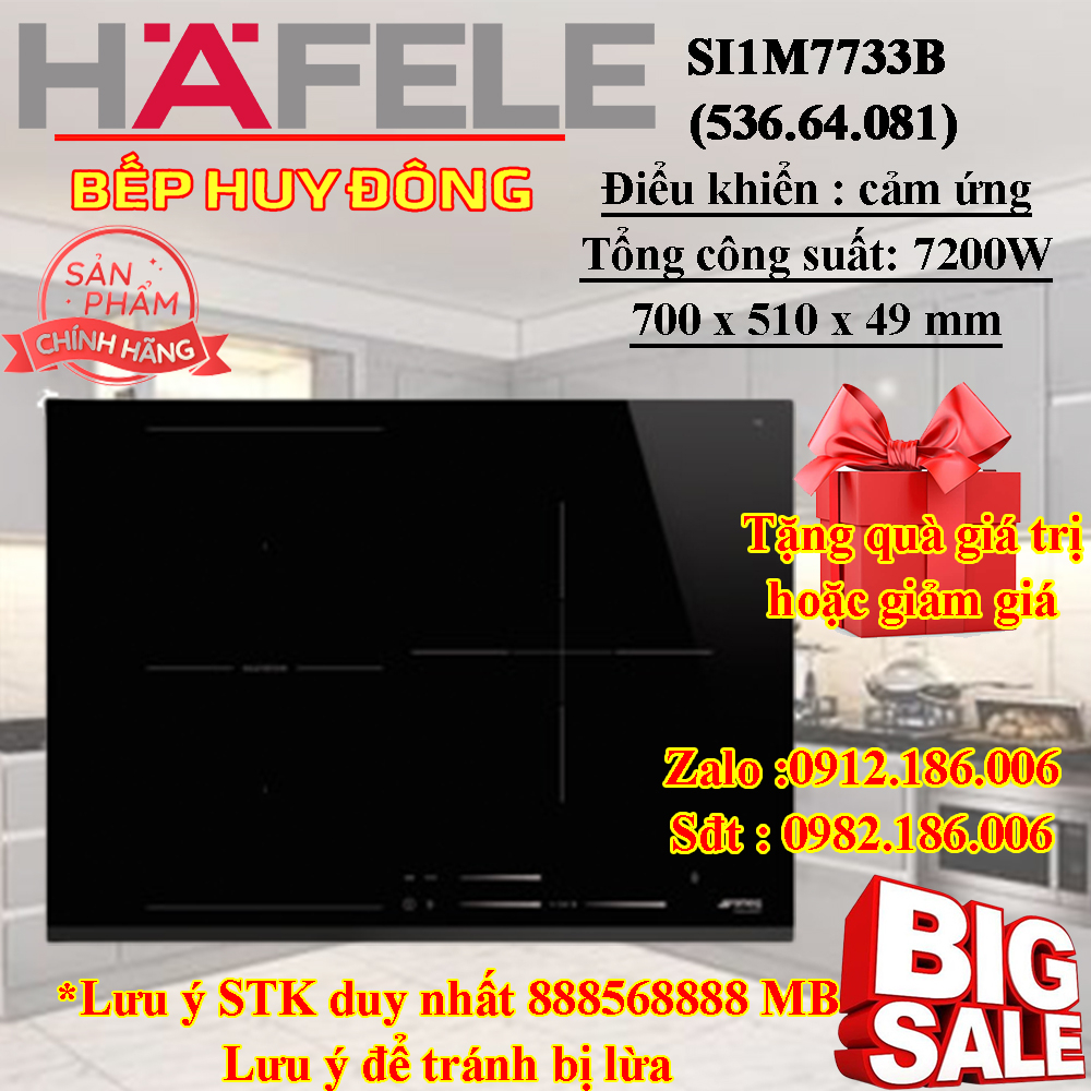 BẾP TỪ HAFELE SI1M7733B - Màu đen (536.64.081)