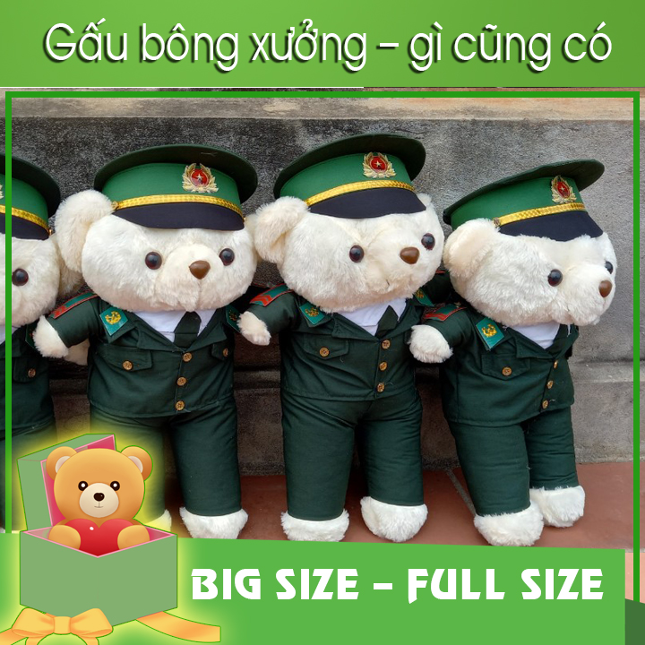 Gấu bông biên phòng – full size, giá xưởng tất cả kích thước bạn cần