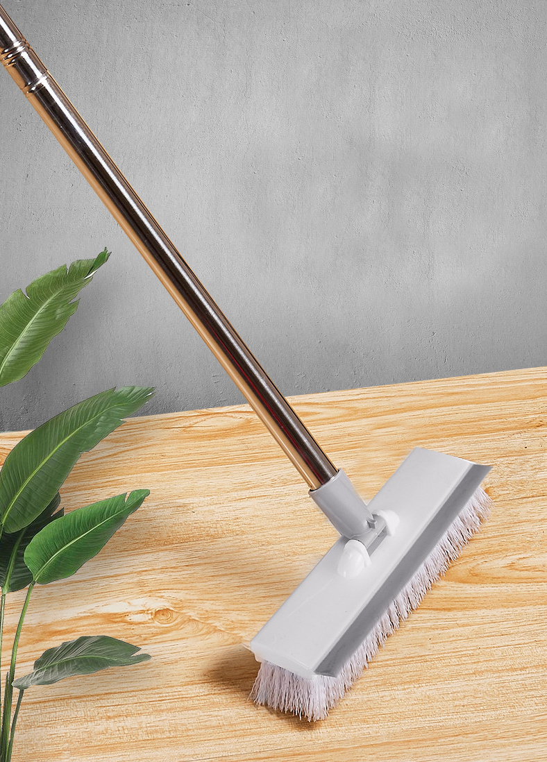 Cây chổi chà sàn 2 mặt đa năng cọ sàn và gặt nước