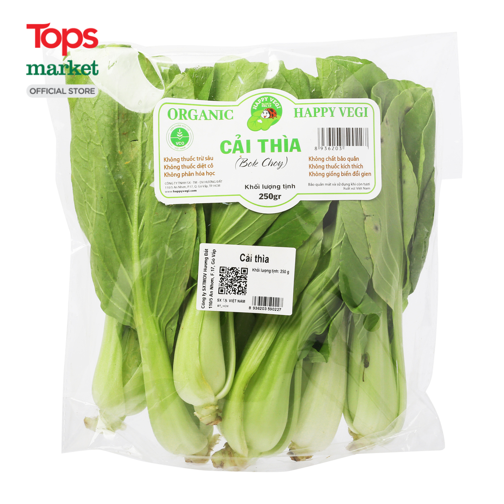 Cải Thìa Hữu Cơ 250G