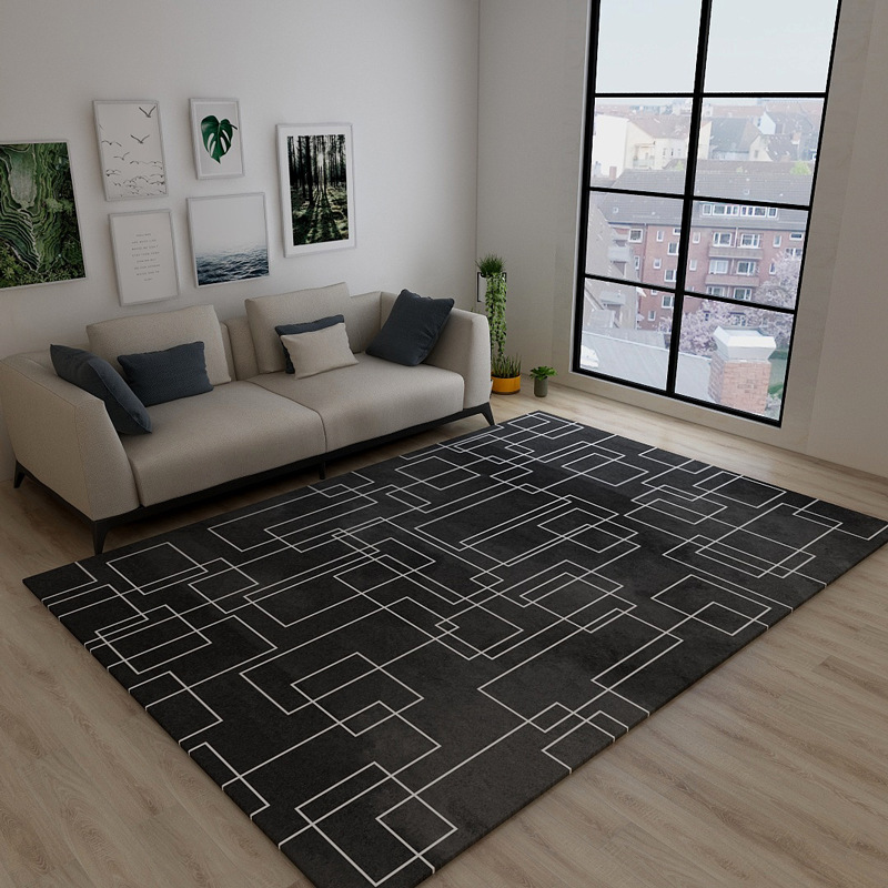 Thảm Nhung Nỉ Trải Sàn Phong Cách Scandivan Hiện Đại