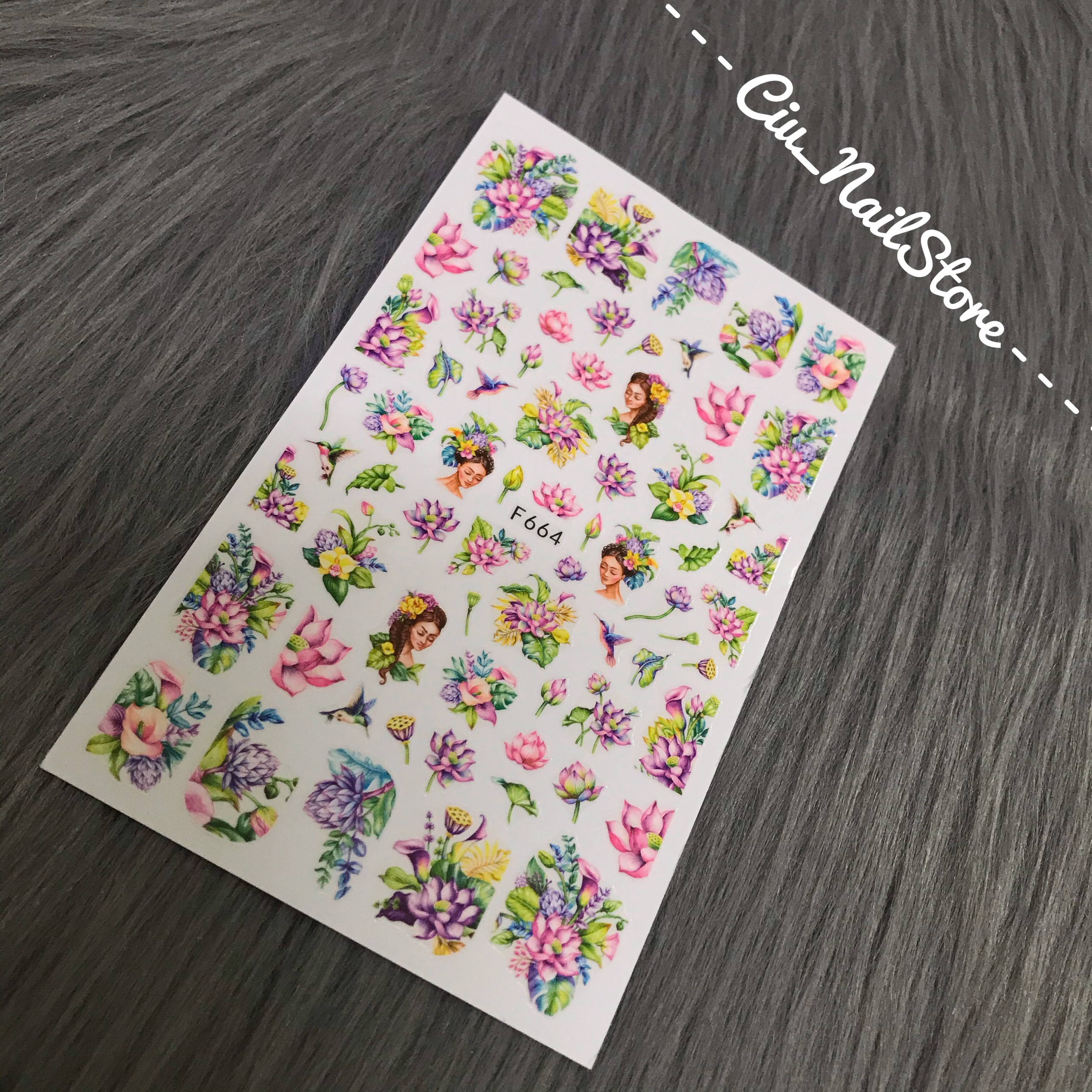 Sticker dán móng tay hình 3