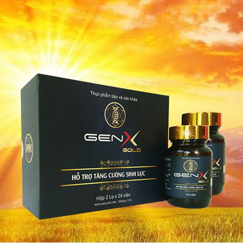 [HCM][Combo 2 hộp] Gen X Gold - Hỗ trợ sức khoẻ nam giới - Hộp 24 viên