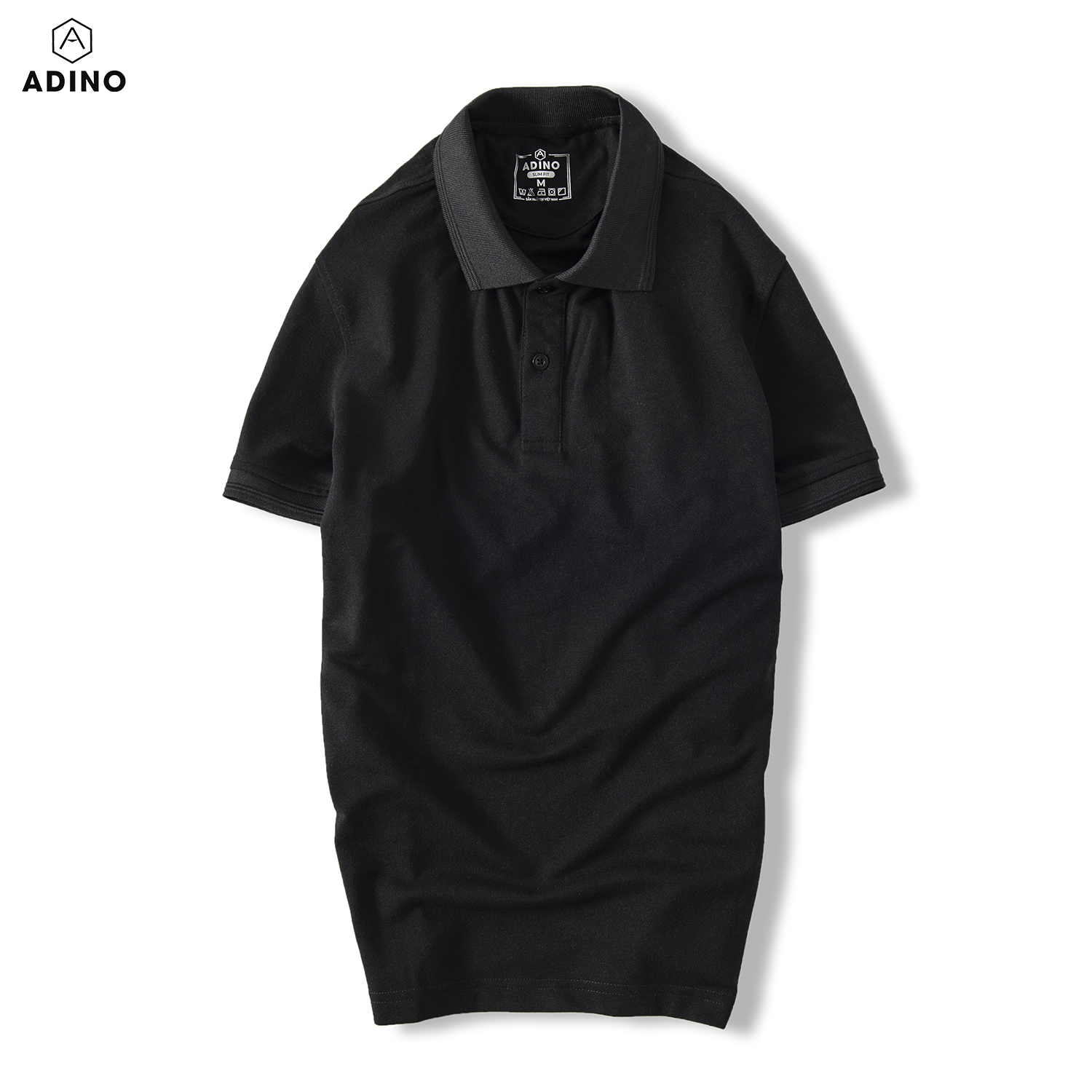 [Nhập LazXuHuong1- giảm 20k đơn 149k|Áo thun có cổ nam màu nâu phối viền chìm ADINO vải cotton polyester mềm dáng slimfit công sở hơi ôm trẻ trung AP87 - 4