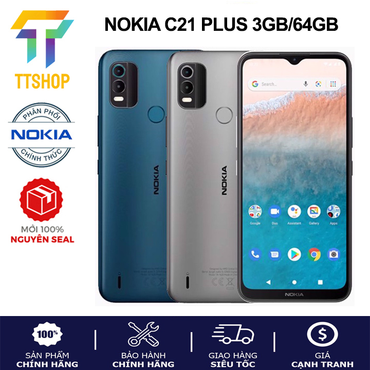 Điện thoại Nokia C21 Plus - Hàng chính hãng