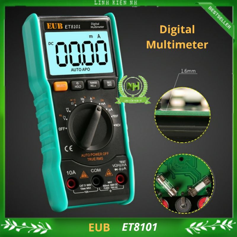 Đồng hồ điện tử vạn năng eub et8101 cao cấp