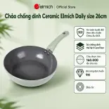 (SALE 8.8)Chảo chống dính Ceramic Elmich Daily size 26cm