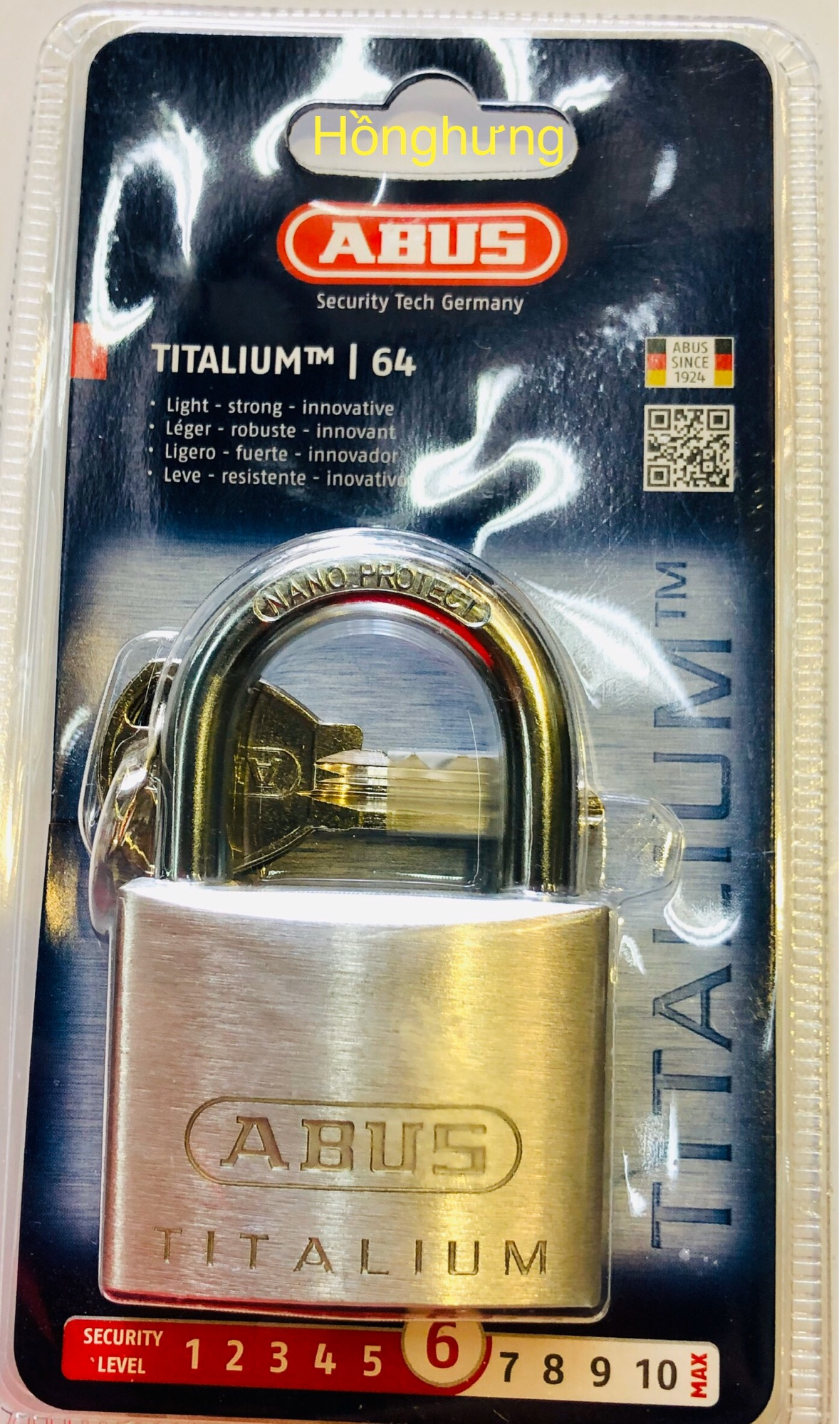 Khoá abus 64ti /50mm