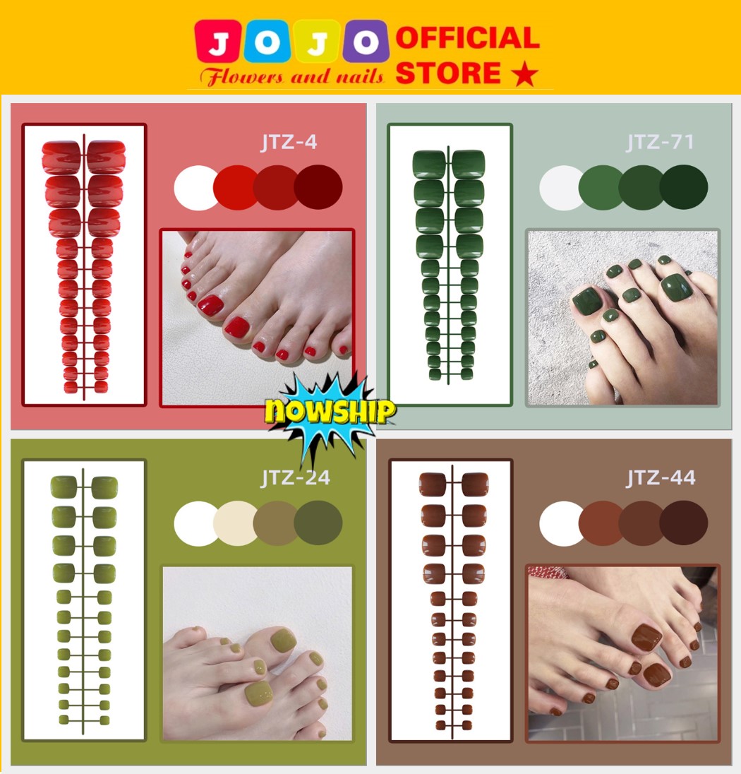 Móng chân giả, thang móng, vỉ móng jtz4 - jtz149 thang dẻo, form ôm