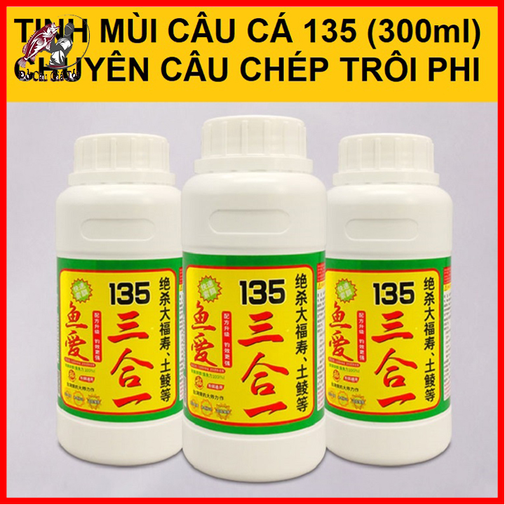 Tinh mùi câu cá, tinh mùi câu cá chép 135 300ml siêu nhậy - đồ câu giá tốt