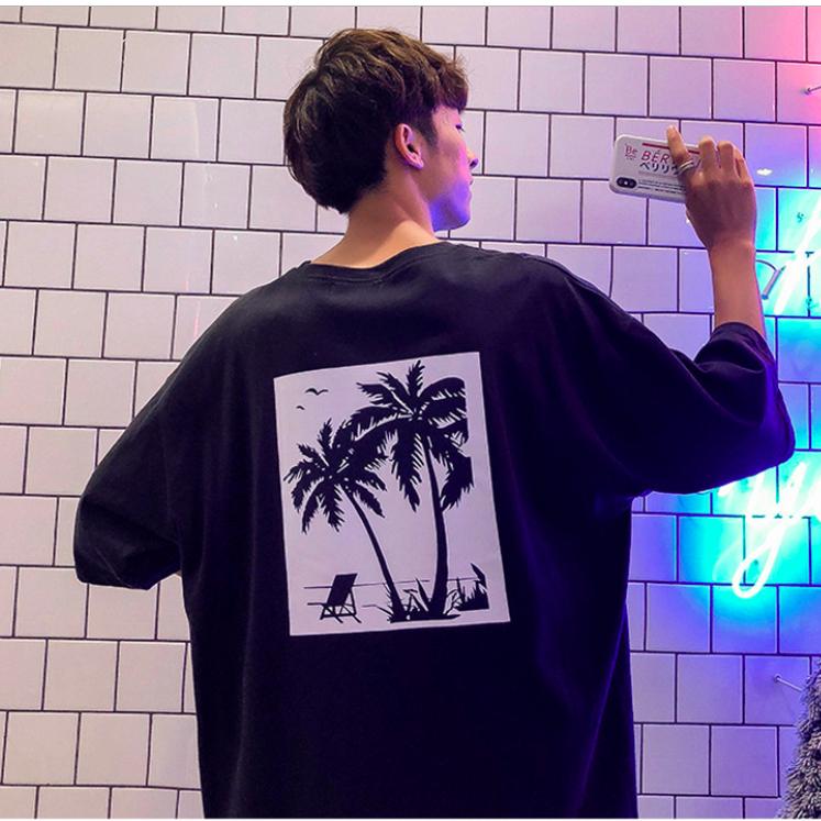 [HCM]Áo thun nam form in hình Cây Dừa độc đẹp vải dày mịn mát