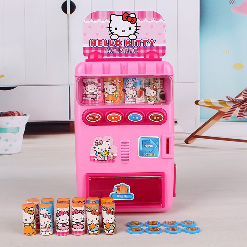 Đồ chơi Máy bán nước ngọt tự động hello kitty - vịt vàng mới