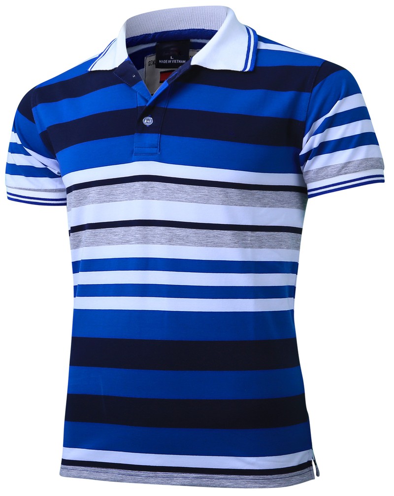 Áo thun sọc nam vải cotton cao cấp