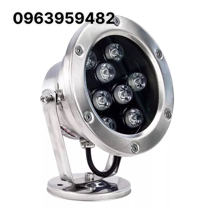 Đèn pha led 9w đặt âm nước cho hồ koi
