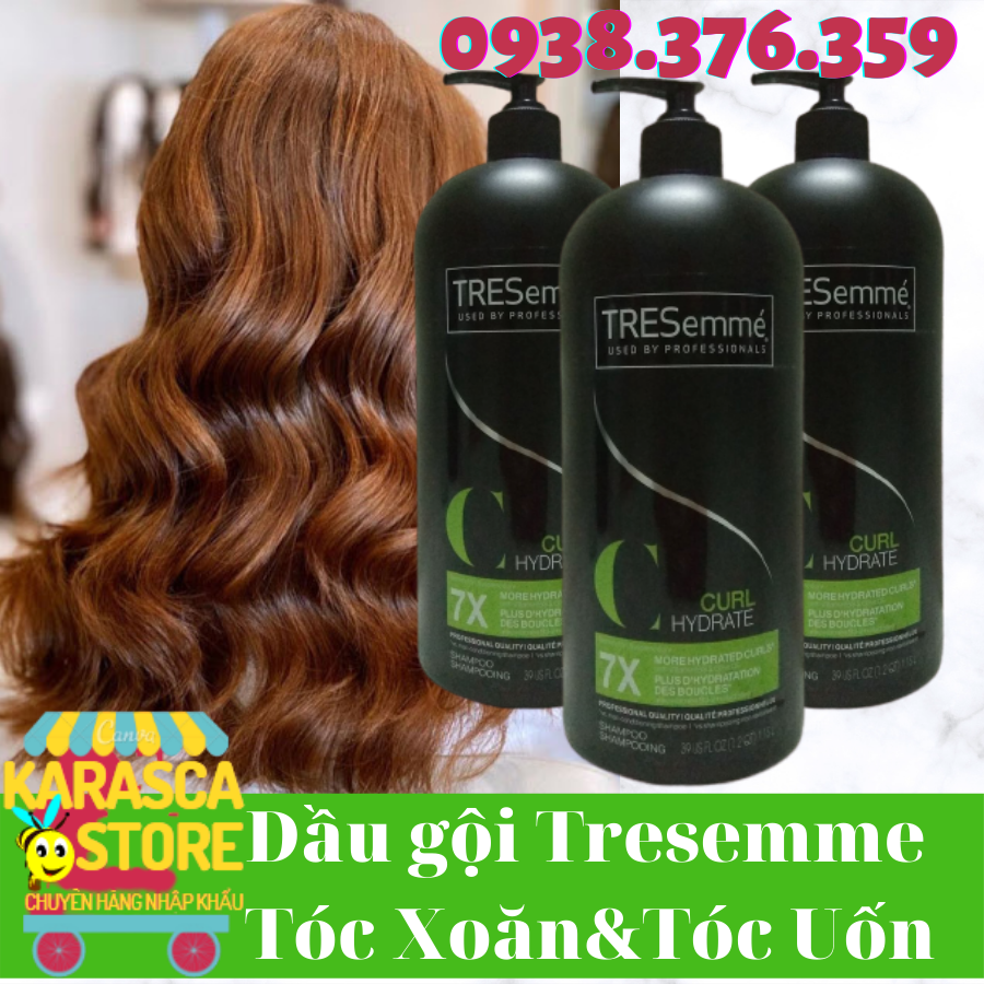 Dầu Gội TRESemmé Curl Hydration 1.15 L Mỹ Cho Tóc Xoăn & Tóc Uốn