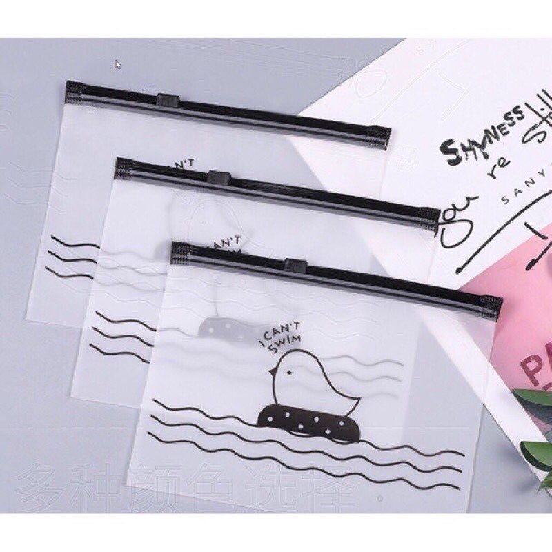 Túi zip mờ kéo khoá đựng đồ, quần áo, đồ sạch, vật dụng nhiều size tiện dụng