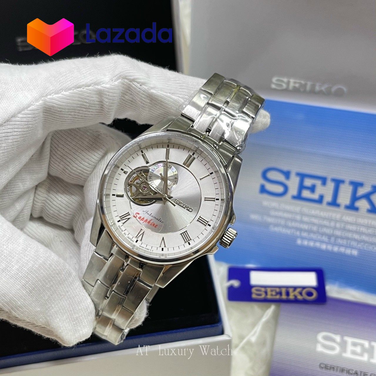 Lịch sử giá Đồng Hồ Nam Seiko Automatic mặt trắng viền bạc dây thép chống  gỉ cực bền đẹp Phiếu Bảo Hành 24 tháng cập nhật 2/2023 - BeeCost